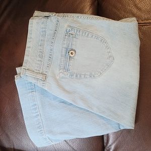 Light Stonewash Baby Blue BandolinoBlu STRETCH Capri Jeans Sz. 6